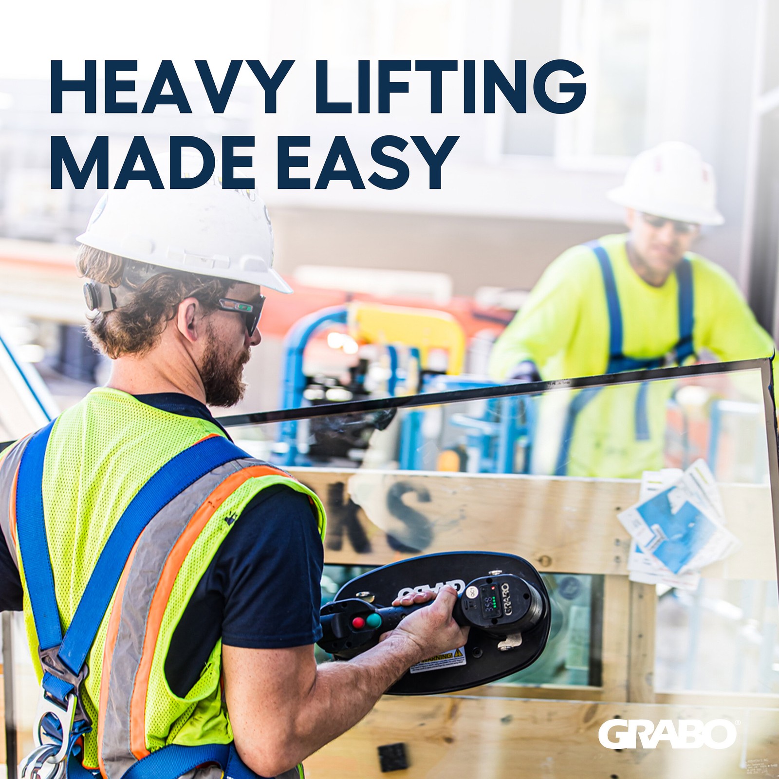 GRABO Pro Lifter 20 Cordless Portable Vacuum Suction Gripster 375 lb Glass Tile Wood view 2