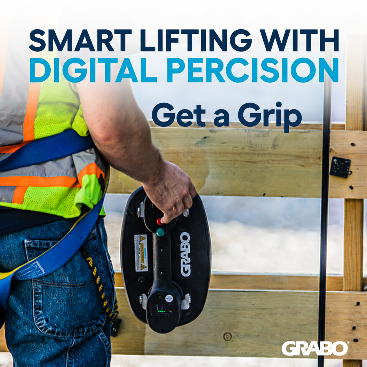 GRABO Pro Lifter 20 Cordless Portable Vacuum Suction Gripster 375 lb Glass Tile Wood view 4